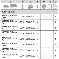 John Deere 6068 412231APU Variklio šildytuvas 550W