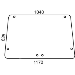 Case - IH 484 D6772 galinio lango viršutinė dalis