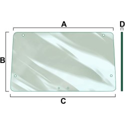 Case - IH 484 VPM7117 Stiklas