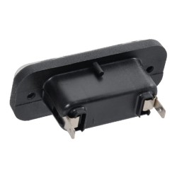 John Deere 6500 2KA003738057 Valstybinio numerio apšvietimas 5W, stačiakampis, 12V, skaidrus, užsukamas, 82,5x32,5 mm, Hella