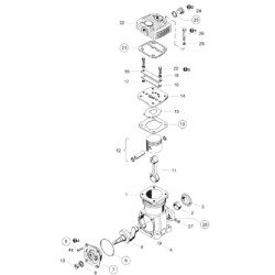 John Deere 6800 4111400022 Remonto komplekto kompresorius