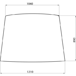 Case - IH 585 / 585XL D7010 priekinis stiklas