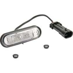 John Deere 6420S 2XT959510467 Vidinis šviesos diodas, 0,50 W, stačiakampis, 12/24 V, baltas, užsegamas, 84x2 LED, Hella