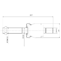 John Deere 6130 7332445002 Ašinis rutulinis galas