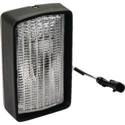 John Deere 6230 0511300000 Darbinis šviestuvas RH Halogenas, 55/70W, stačiakampis, 12/24V, skaidrus, 96mm AMP kištukas, Cobo