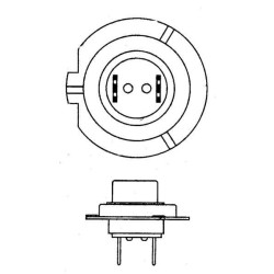 John Deere 6230PR GL12972PR Lemputė Halogeninis vamzdis H7 12V 55W PX26d baltas Philips