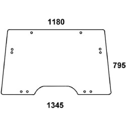 John Deere 6330 L171338N priekinis stiklas, atidaromas