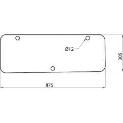 Case - IH 785 / 785XL D7018 Apatinis galinis langas