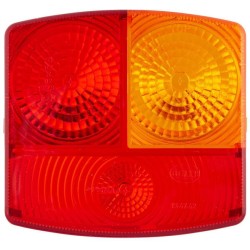 Case - IH 785 / 785XL 9EL137308001 Šviesus objektyvas, raudonas, kvadratinis galinis/dešinis Hella