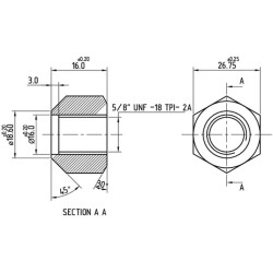 Case - IH 884 / 884XL 3047575R3N rato veržlės Case – IH