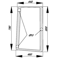 John Deere 7810 R96193 Šoninis langas