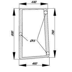 John Deere 7810 R96194 Šoninis langas