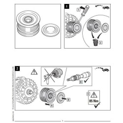 John Deere 7320 529404610 FEAD rinkinys