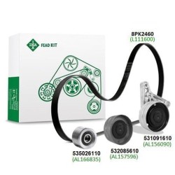 John Deere 7320 529407510 FEAD rinkinys