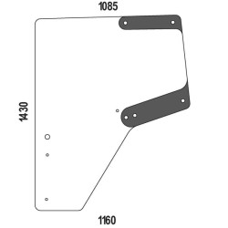John Deere 7530PR 6068HRW77 L174348N Kairės durys