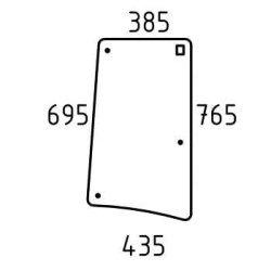 John Deere 7330PR 6068HRW75 L213353N Šoninis langas RH