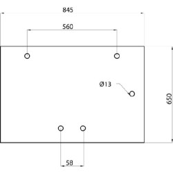Case - IH 995 / 995XL D7017 Galinio lango viršutinė dalis