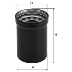 John Deere 7730 W1022 Alyvos filtras Mann & Hummel