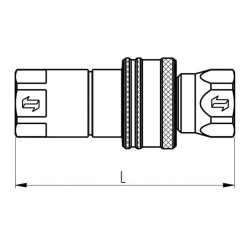 Case - IH C100 NV12GASM QRC vyriškas 1/2" - 12,5 - 1/2 BSP