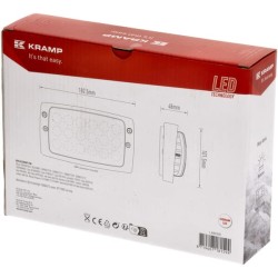 Case - IH C48 LA80300 Darbinis šviesos diodas, 27W, 3375lm, stačiakampis, 10-30V, baltas, AMP kištukas, Combo, 18 LED, Kramp