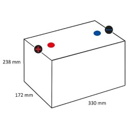 John Deere 8420 605102080KR Baterija 12V 105Ah 800A Kramp