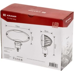 John Deere 8530 LA10448 Darbinis šviesos diodas, 40W, 3500lm, ovalus, Ultra Wide Flood, Kramp