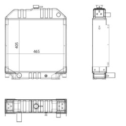 Case - IH CS52 130300530001N radiatorius