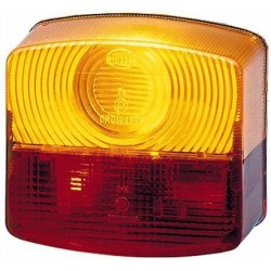 Case - IH CS52 9EL118614011 Šviesus objektyvas, raudonas/gintarinis, kvadratinis LH/RH/galinis Hella