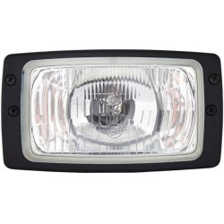 Case - IH CS63 1AB006213001 Halogeninis žibintas, stačiakampis, 12V, skaidrus, prisukamas, 182x94x102mm AMP kištukas, Hella