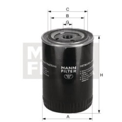 Case - IH CS68 W94010 Alyvos filtras