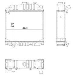 Case - IH CS78 133153216N radiatorius