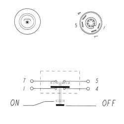 Case - IH CS80 11145340PN PTO jungiklis, apvalus, raudonas