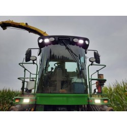 Case - IH CS80 LA80300 Darbinis šviesos diodas, 27W, 3375lm, stačiakampis, 10-30V, baltas, AMP kištukas, Combo, 18 LED, Kramp