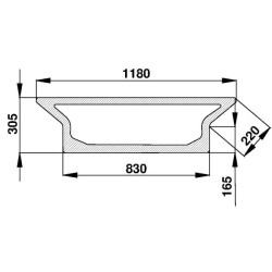 Case - IH CS86 D7130 Apatinis galinis langas