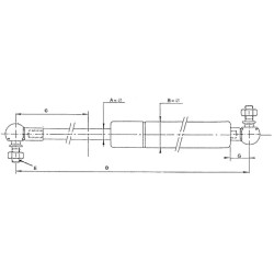 Case - IH CS90 Pro VPM1825 Dujinis statramstis L225/102mm 500N Vapormatic