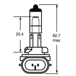 Case - IH CS90 Pro VLC0886 lemputė 12V 50W Vapormatic