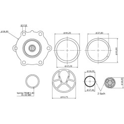 Case - IH CS94 4157606N Kuro pakėlimo siurblio remonto komplektas