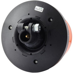 Mirksintis šviesos diodas, 10 W, apvalus, 12/24 V, geltonas, tvirtinamas ant stulpo, Ø 165 mm x 125 mm, 16 šviesos diodų, Hella 