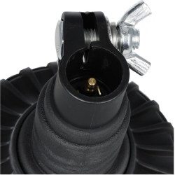Švyturys LED, žemo profilio, 15W, 12-24V, žalias, lankstus stulpo tvirtinimas, Ø 86mm x138mm LA20092G