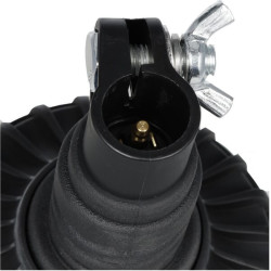 Švyturys LED, žemo profilio, 17W, 12-24V, žalias, lankstus stulpo tvirtinimas, Ø 115mm x179mm LA20028G
