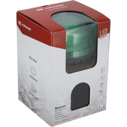 Švyturys LED, žemo profilio, 17W, 12-24V, žalias, lankstus stulpo tvirtinimas, Ø 115mm x179mm LA20028G