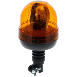 Besisukantis švyturys halogeninis, 55W, 12V, gintaro spalvos, lankstus stulpo tvirtinimas, Ø 127mm x 240mm, Kramp LA250101