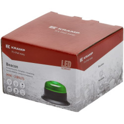 Švyturys LED, žemo profilio, 15W, 12-24V, žalias, užsukamas, Ø 86mm x67mm LA20094G
