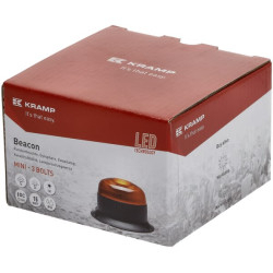 Švyturys LED, žemo profilio, 15W, 12-24V, gintaro spalvos, užsukamas, Ø 86mm x67mm LA20094