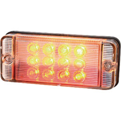 Daugiafunkcinis galinis šviesos diodas, stačiakampis, 12-24V, 107,4x46,7x23 mm, 5 kontaktų, Kramp LA40010