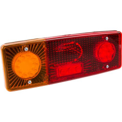 Daugiafunkcinis galinis KŠ žibintas LED, stačiakampis, 12-24V, 287,5x100,5x65 mm, 5 kontaktų, Kramp LA40020