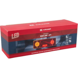 Daugiafunkcinis galinis KŠ žibintas LED, stačiakampis, 12-24V, 287,5x100,5x65 mm, 5 kontaktų, Kramp LA40020