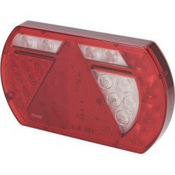 Daugiafunkcinis galinis dešinės šviesos diodas, 12V, 236x140x24,3 mm, 6 kontaktų durtuvas, Kramp L26060P6RH1