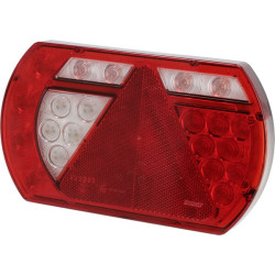 Daugiafunkcinis galinis KŠ žibintas LED, SMART, 12V, 236x140x24,3 mm, 5 kontaktų bajonetas, Kramp L26060P5LH5SM