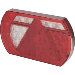 Daugiafunkcinis galinis KŠ žibintas LED, 12V, 236x140x24,3 mm, 5 kontaktų durtuvas, Kramp L26060P5LH1
